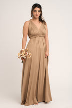 Classic Multiway Infinity Dress in Cappucino