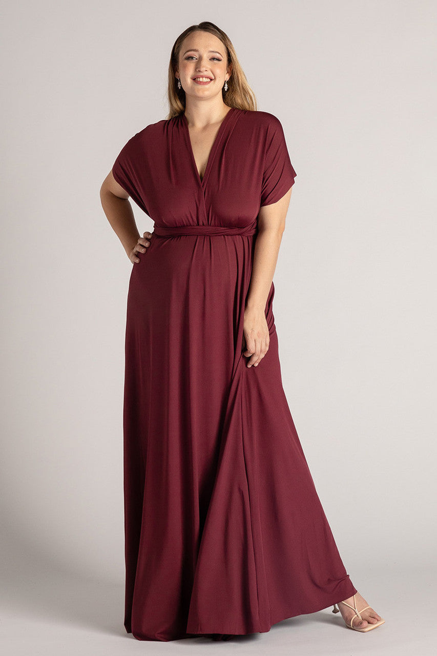 Classic Infinity Dress in Dark Burgundy