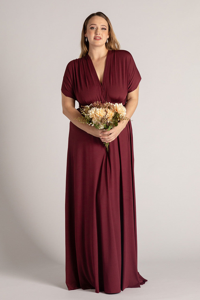 Classic Infinity Dress in Dark Burgundy