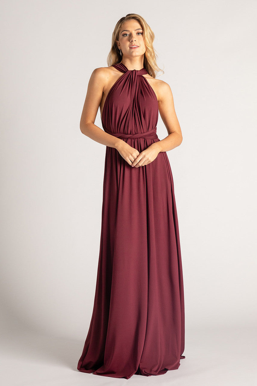 Classic Infinity Dress in Dark Burgundy