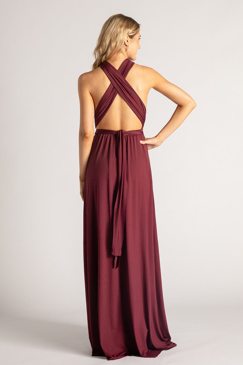 Classic Infinity Dress in Dark Burgundy