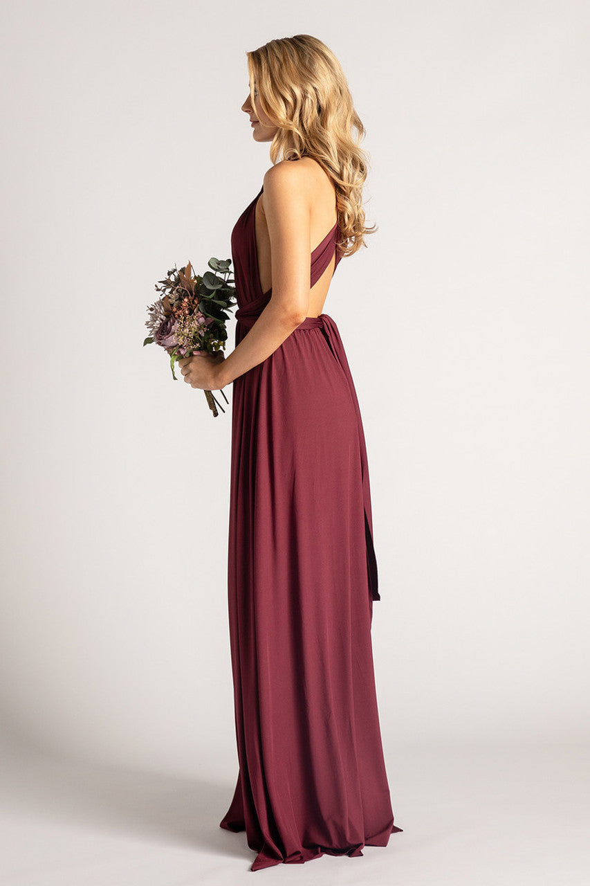 Classic Infinity Dress in Dark Burgundy