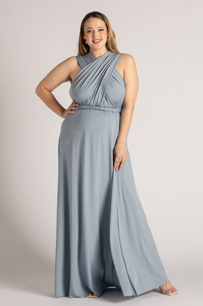 Classic Infinity Dress in Dusty Blue