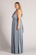 Classic Infinity Dress in Dusty Blue