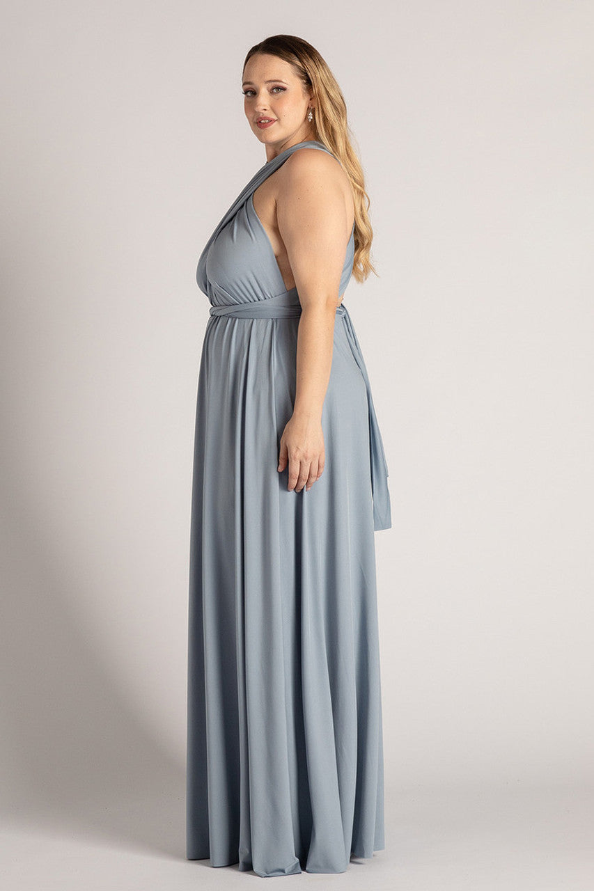 Classic Infinity Dress in Dusty Blue