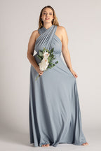 Classic Infinity Dress in Dusty Blue