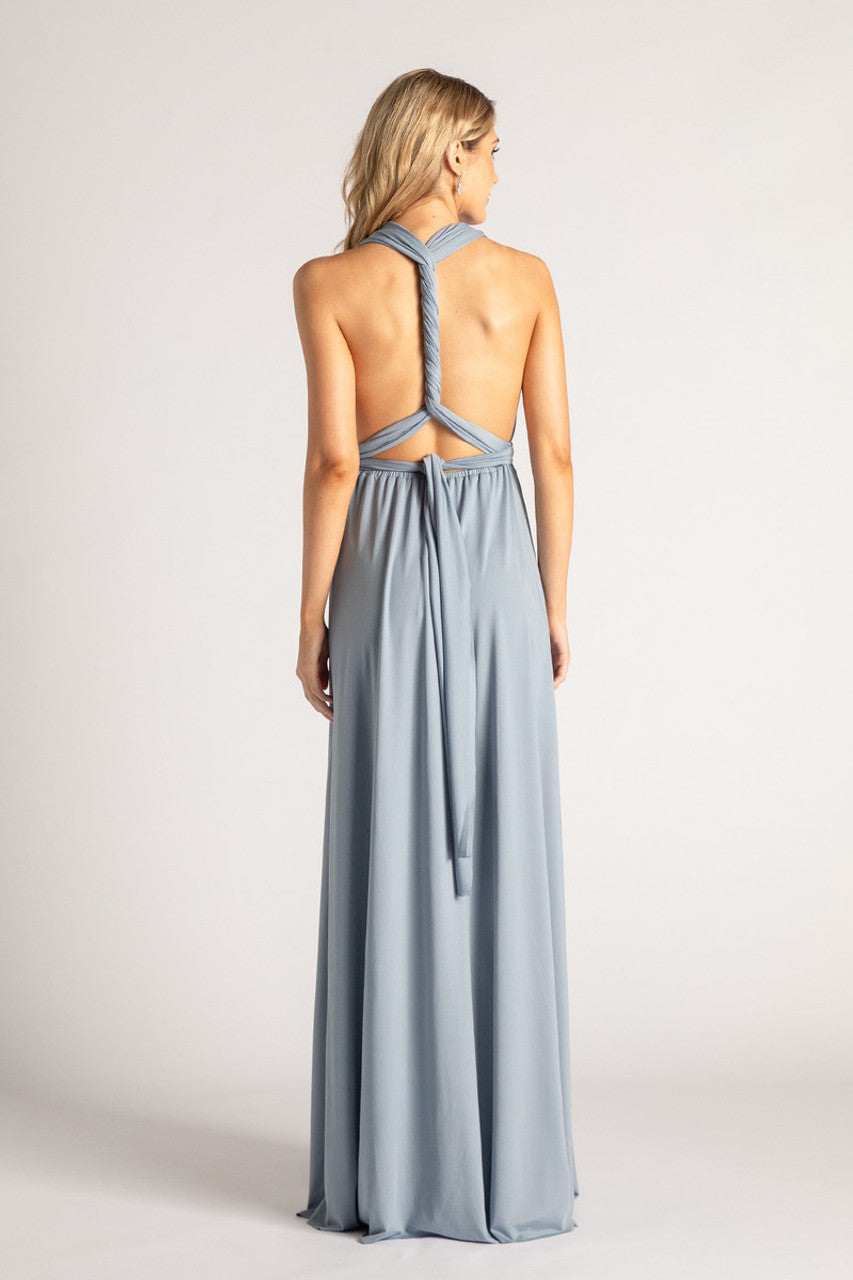 Classic Infinity Dress in Dusty Blue