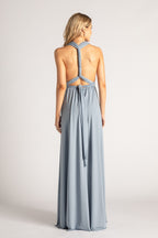 Dusty Blue formal and bridesmaids dress. Classic Multiway Infinity Bridesmaids Dress In Dusty Blue