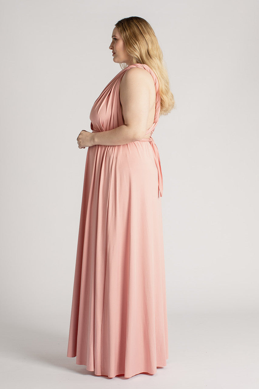 Classic Infinity Dress in Dusty Pink