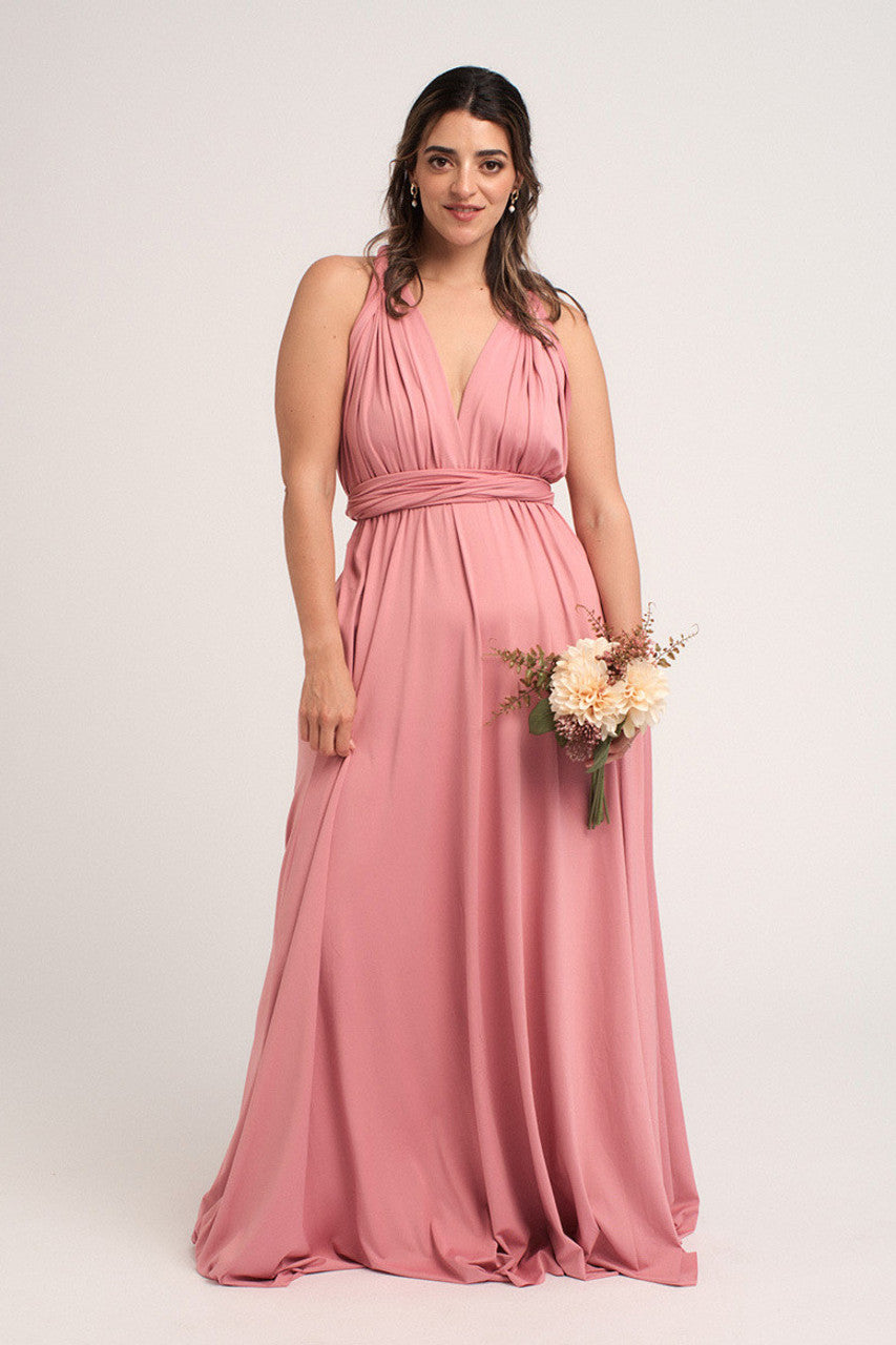 Classic Infinity Dress in Dusty Rose