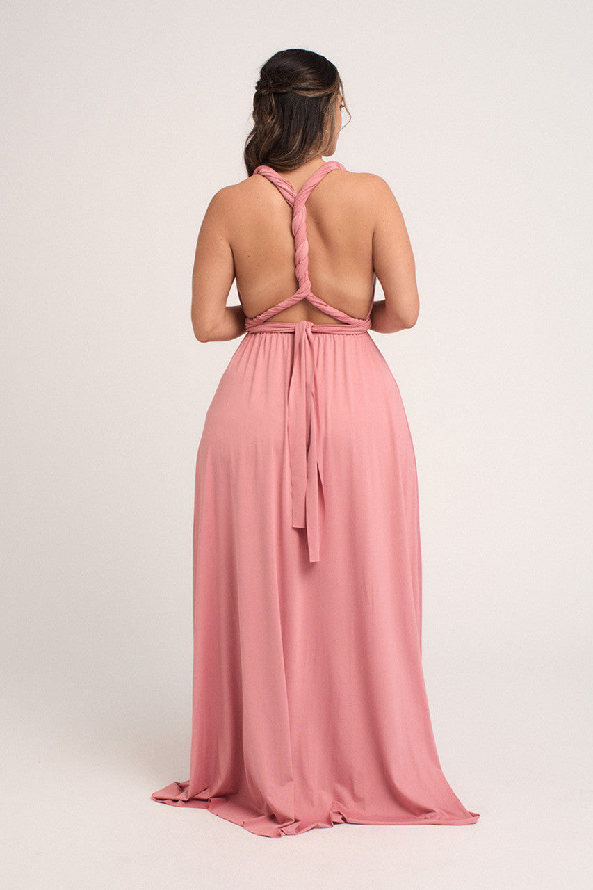 Classic Infinity Dress in Dusty Rose