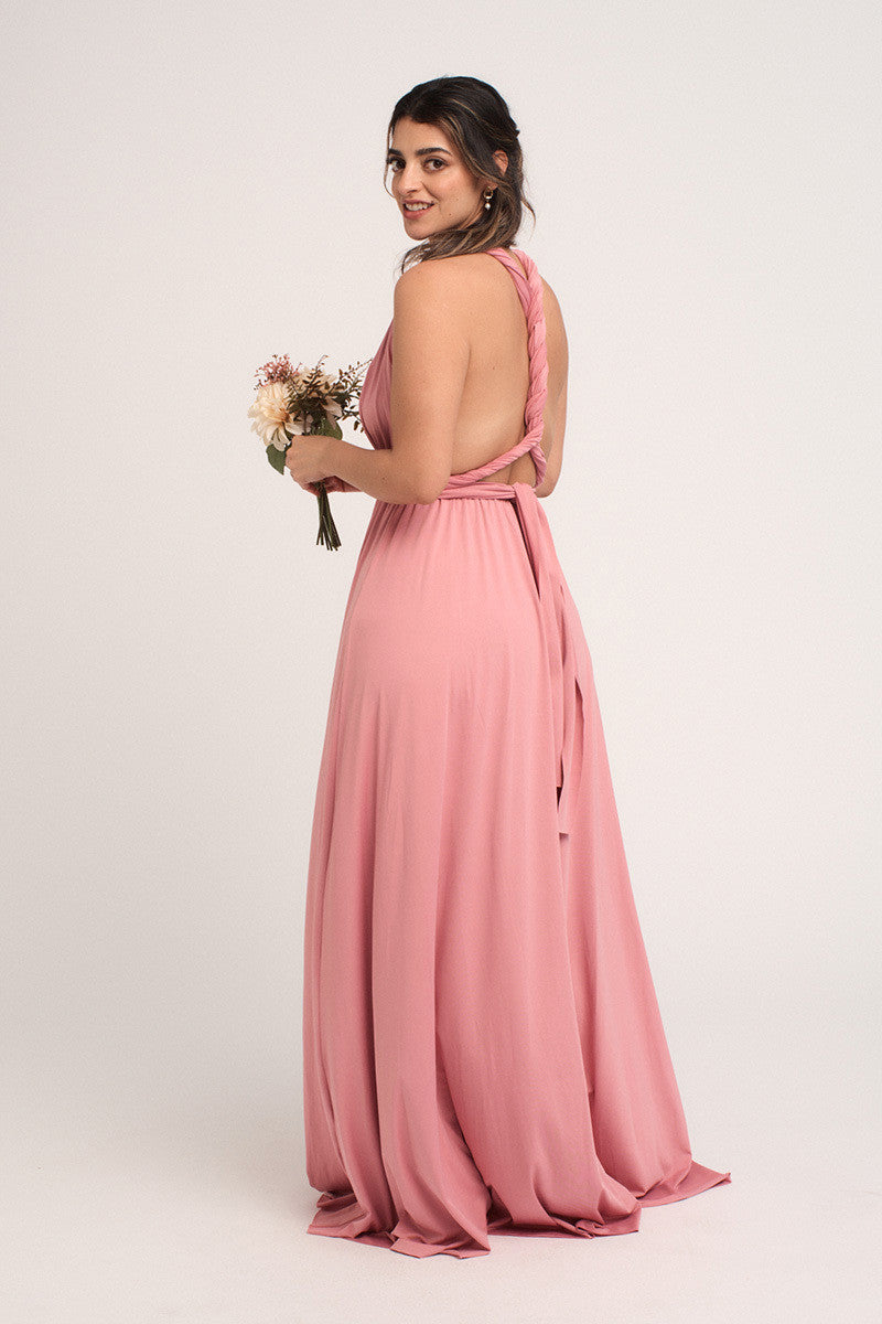 Classic Multiway Infinity Dress in Dusty Rose