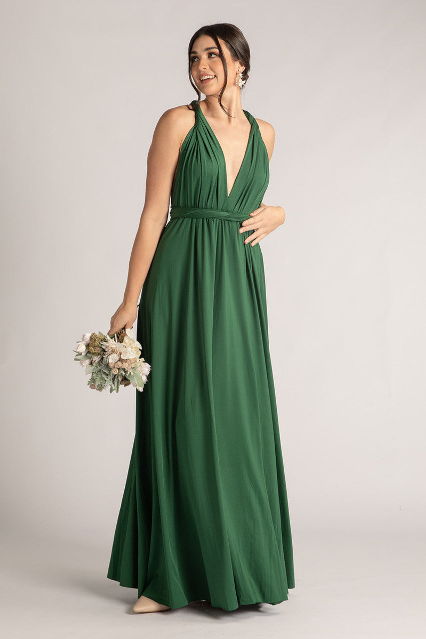 Classic Infinity Dress in Emerald Green