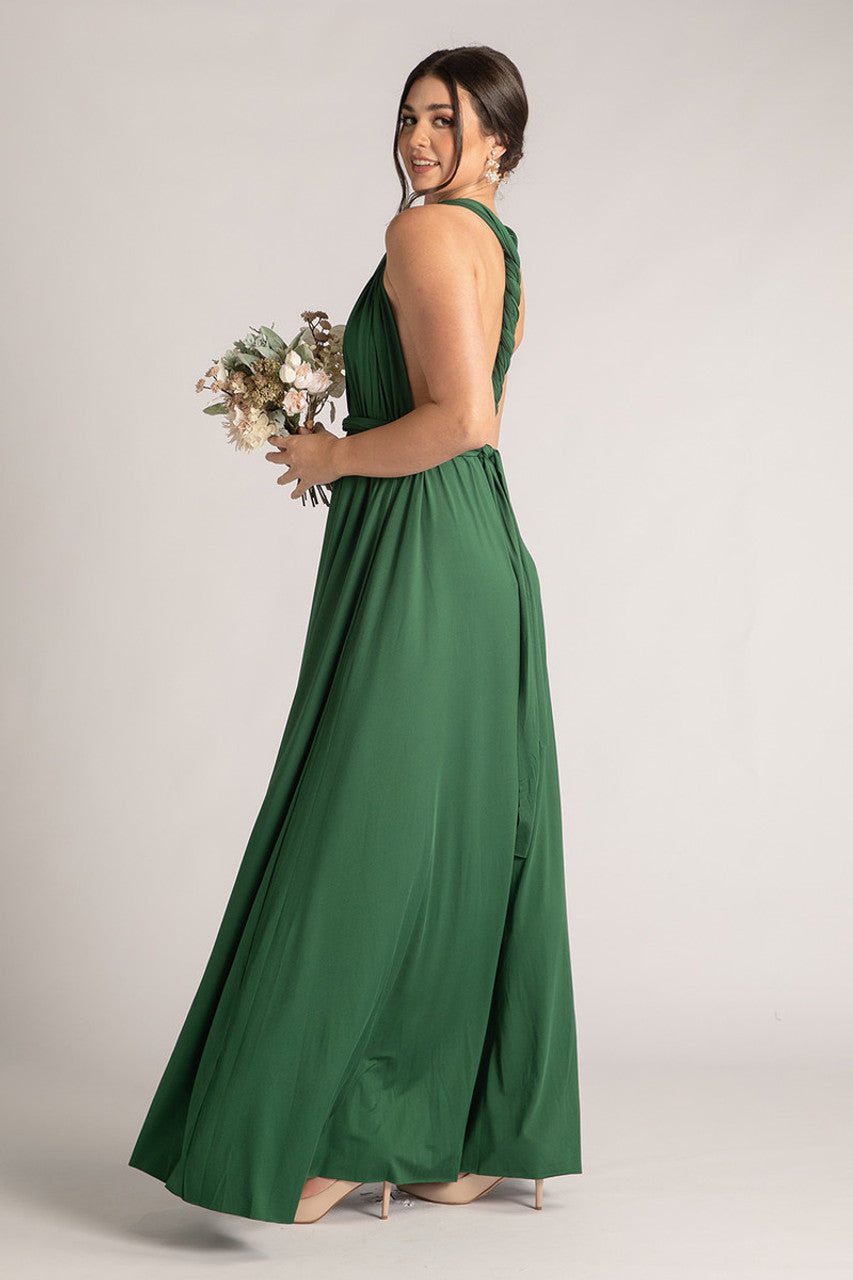Classic Infinity Dress in Emerald Green