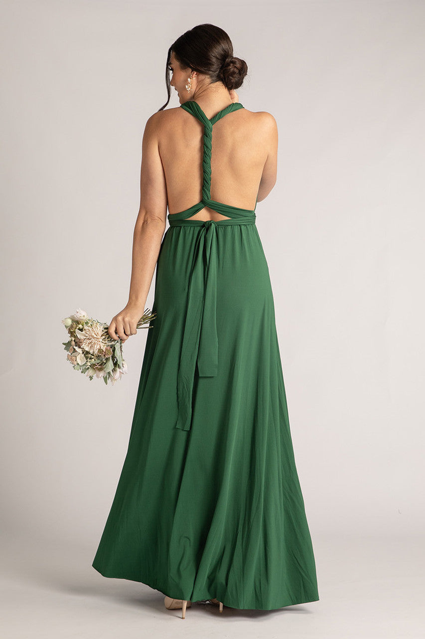 Classic Infinity Dress in Emerald Green