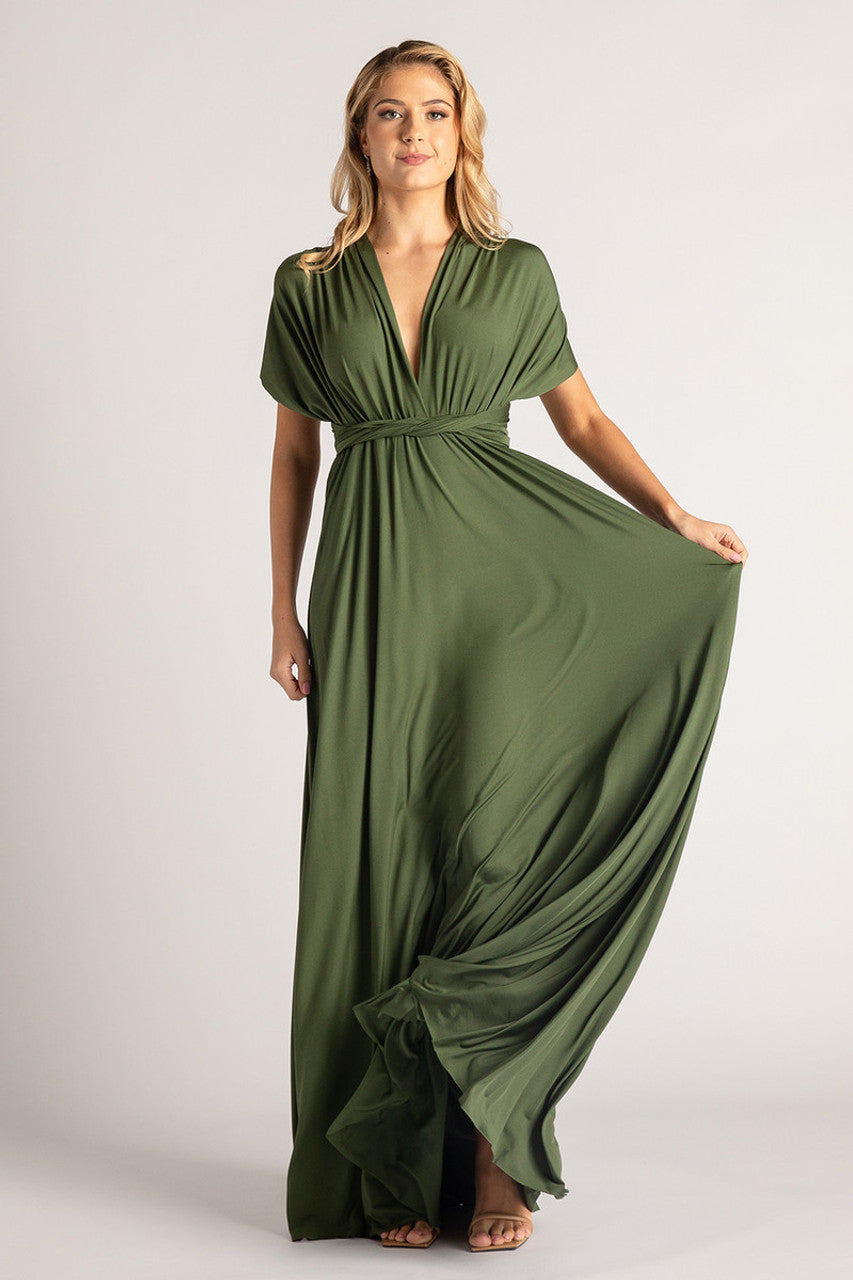 Classic Infinity Dress in Forest Green