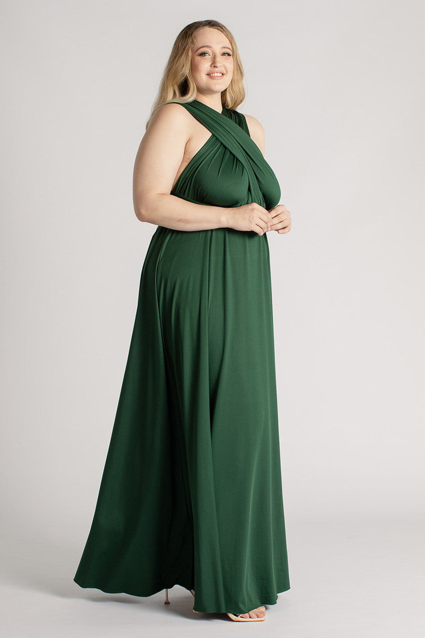 Classic Infinity Dress in Hunter Green