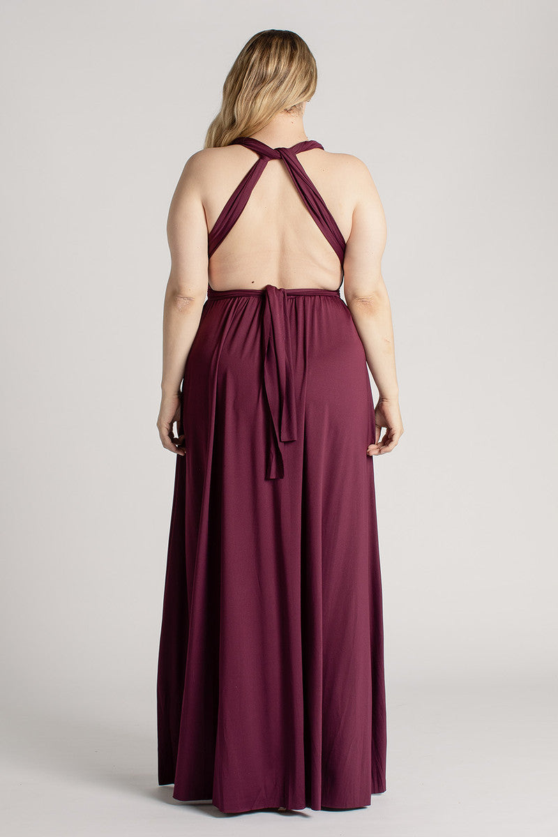 Classic Multiway Infinity Dress in Mulberry