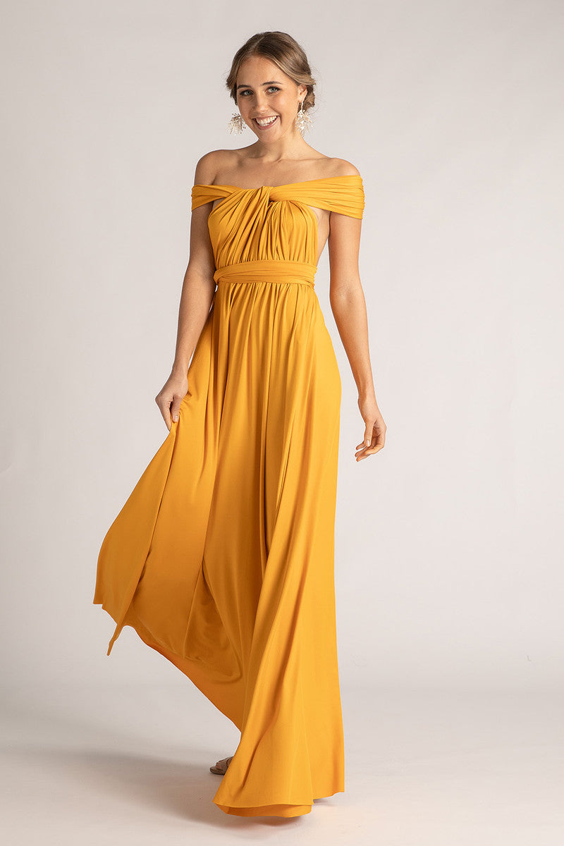 infinity dress mustard yellow Mustard Yellow Infinity Dress