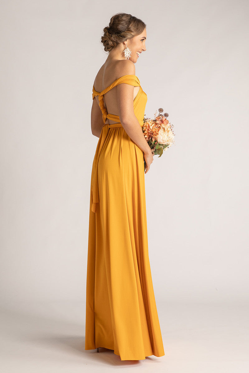 Classic Multiway Infinity Dress in Mustard Yellow