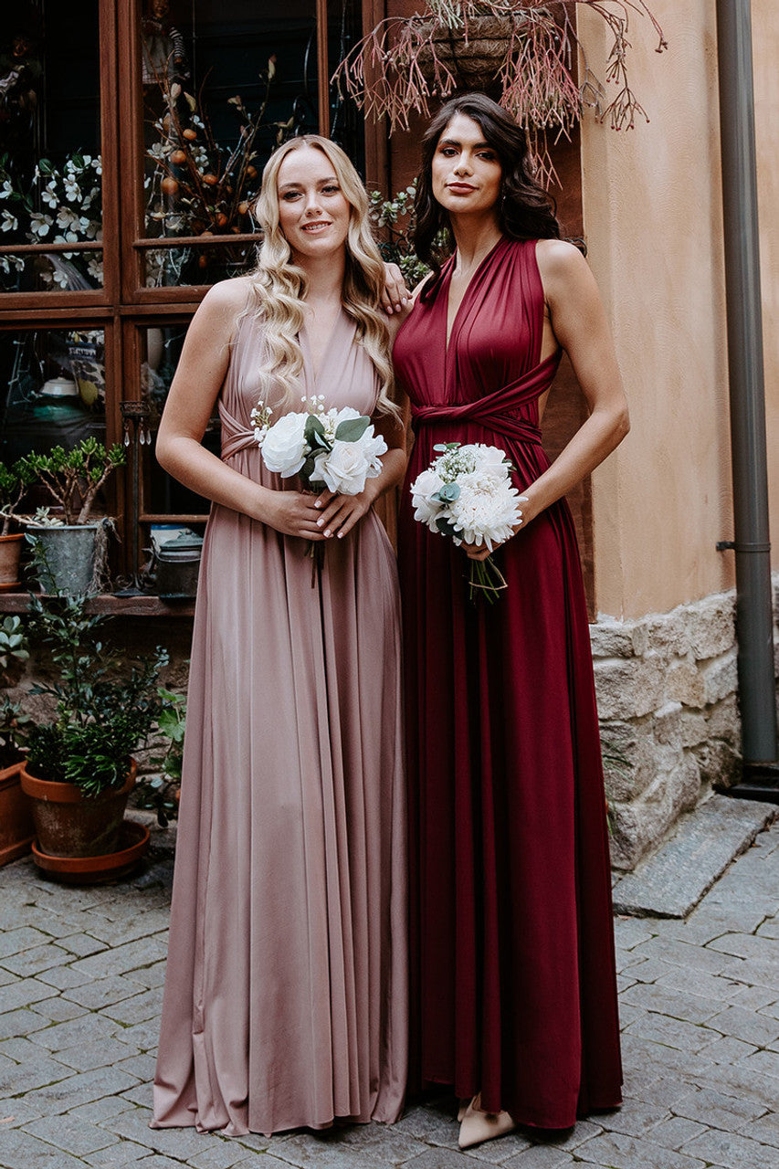 Classic Infinity Dress in Dark Burgundy