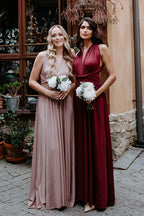 Dark burgundy Infinity Multiway Dress For Formal or Bridesmaids Dress
