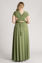 Classic Infinity Dress in Olive Green