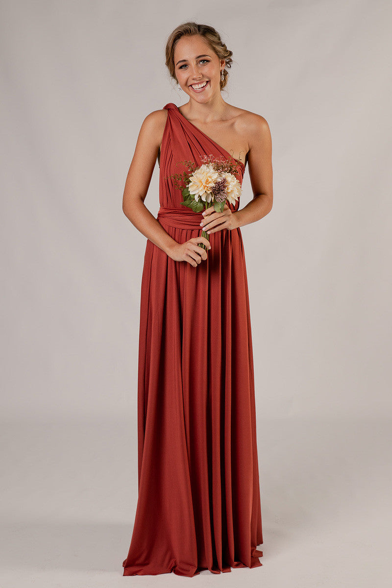 Classic Multiway Infinity Dress in Paprika For Sale - Bridesmaids Dresses
