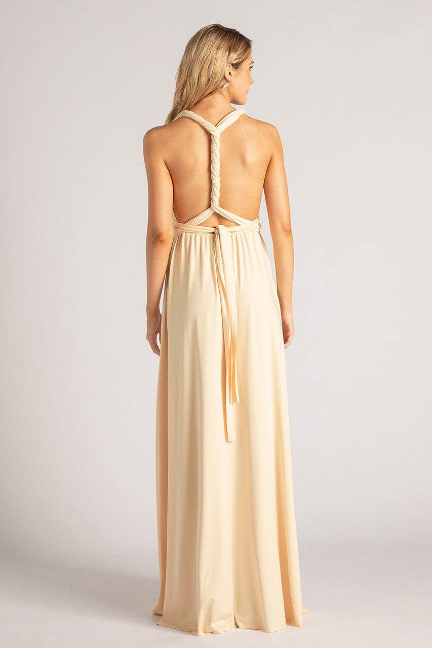 Classic Multiway Infinity Dress in Butter Yellow