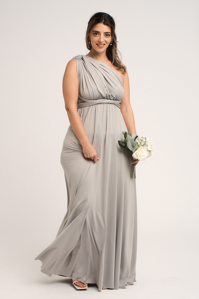Classic Multiway Infinity Dress in Silver