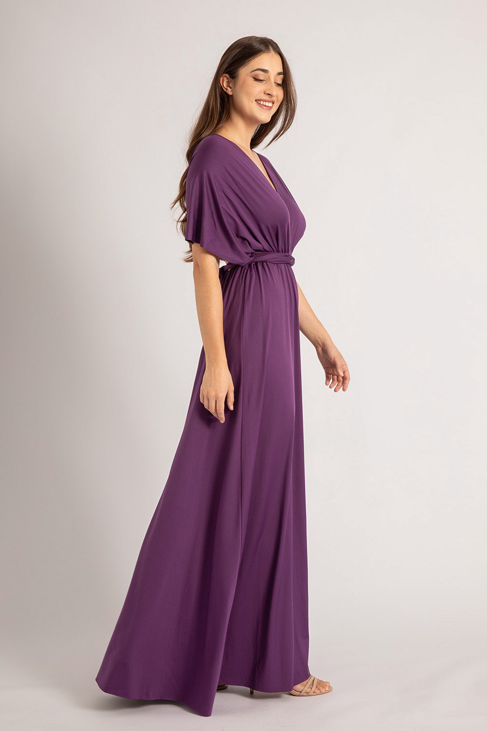Classic Multiway Infinity Bridesmaid Dress In Dark Purple - Formal Dresses For Sale