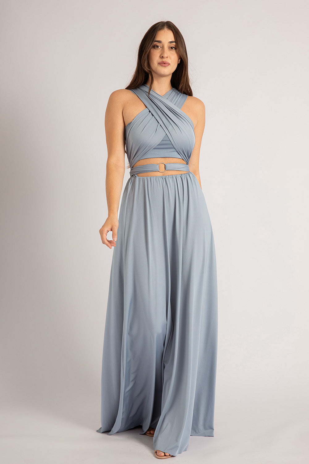 Classic Multiway Infinity Dress in Dusty Blue