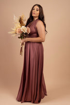 Classic Infinity Dress in Dusty Mauve