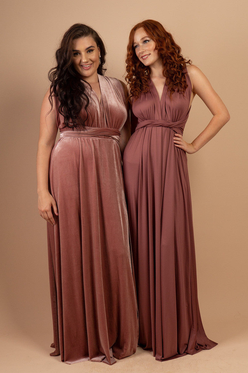 Classic Infinity Dress in Dusty Mauve