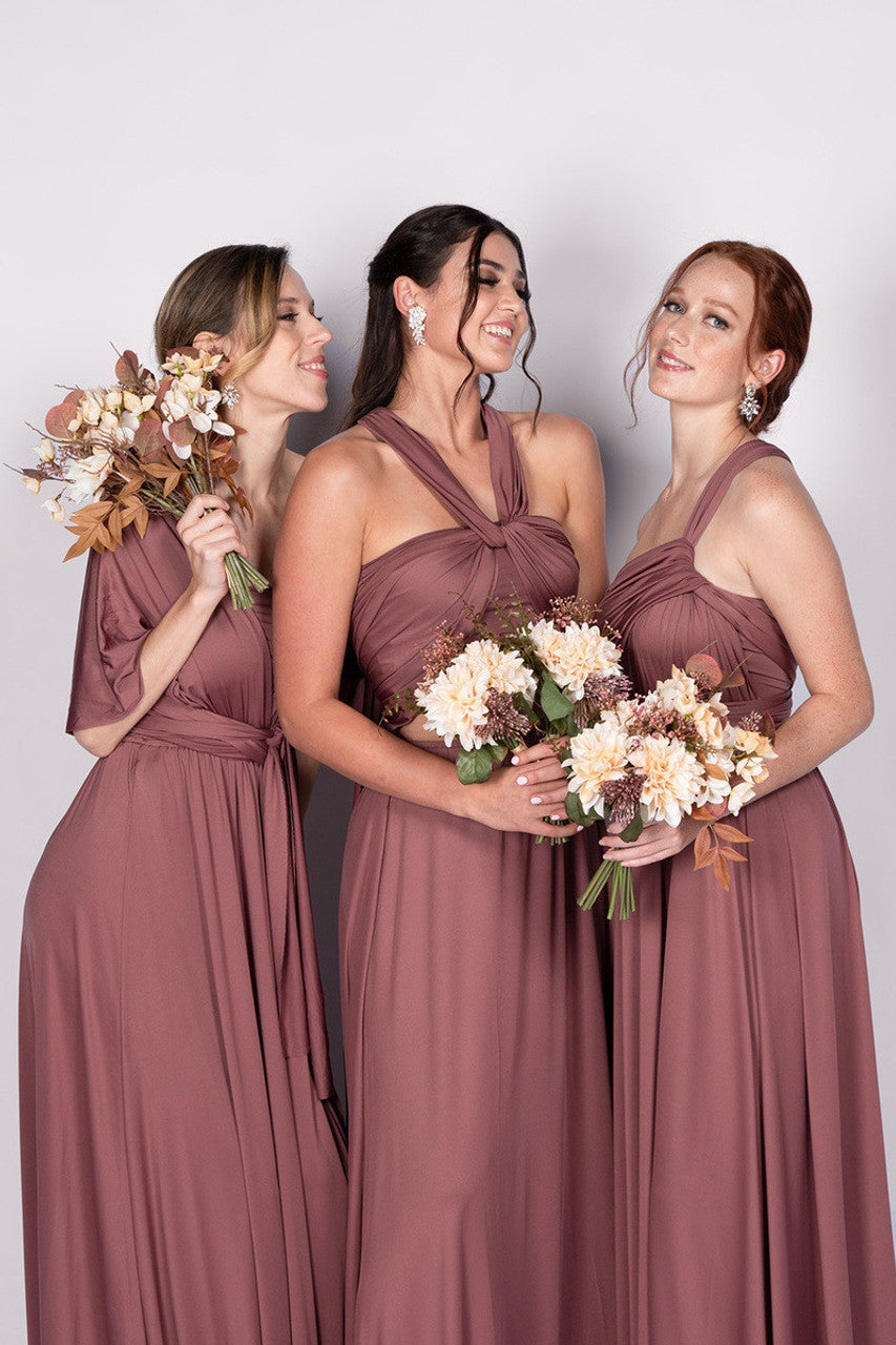 Classic Infinity Dress in Dusty Mauve