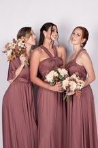 Classic Multiway Infinity Dress in Dusty Mauve