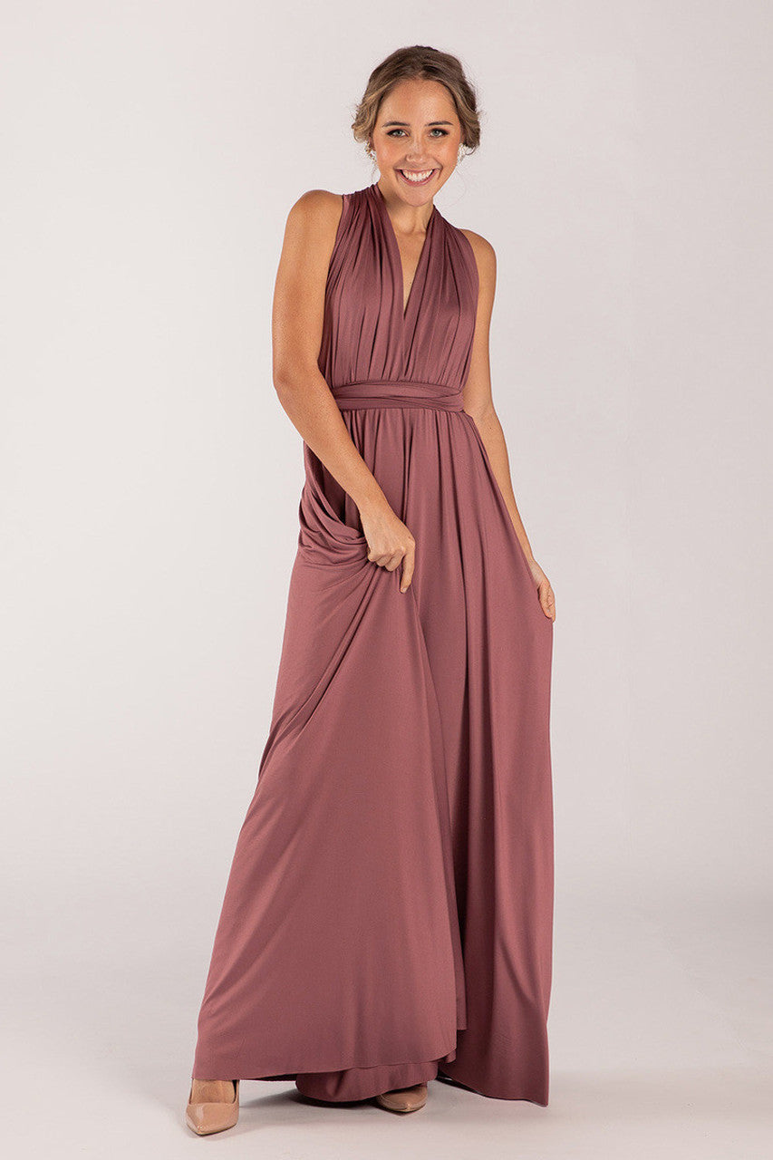 Classic Infinity Dress in Dusty Mauve