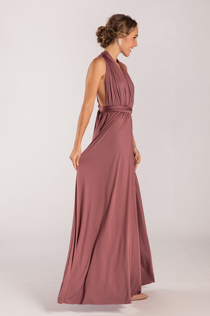 Classic Infinity Dress in Dusty Mauve