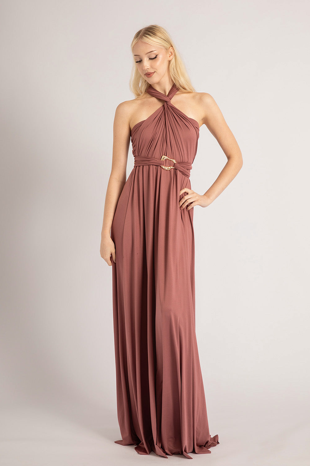 mauve multiway bridesmaid dress Pink Bridesmaid Mauve Multiway Bridesmaid Dress Classic Multiway Infinity Dress In Dusty Mauve For Sale