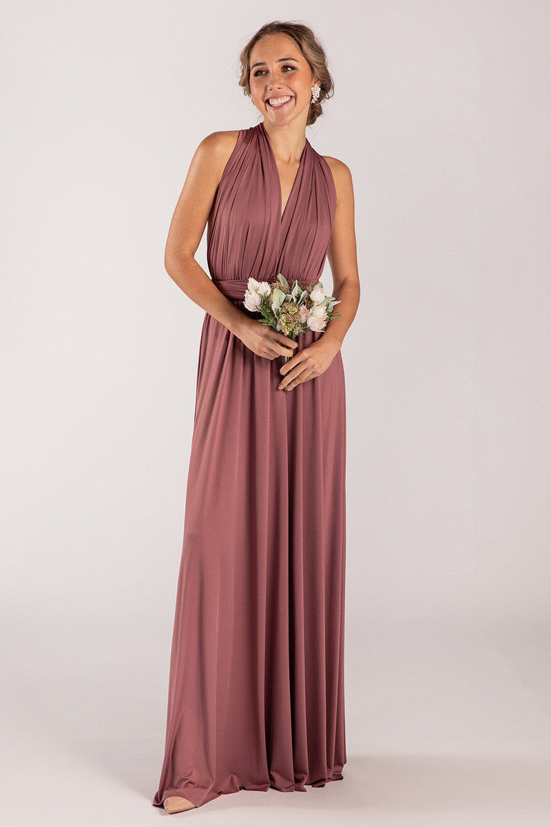 Classic Multiway Infinity Dress in Dusty Mauve