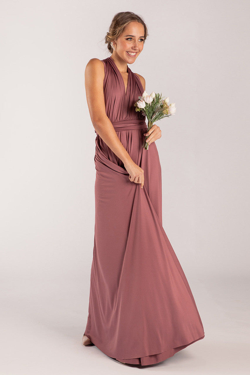 Classic Infinity Dress in Dusty Mauve