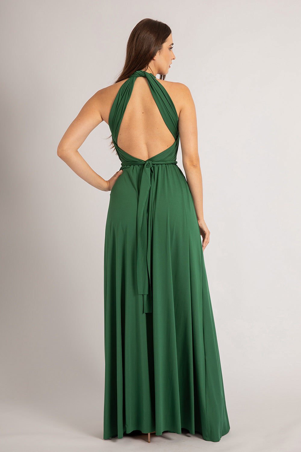 Classic Multiway Infinity Dress in Emerald Green