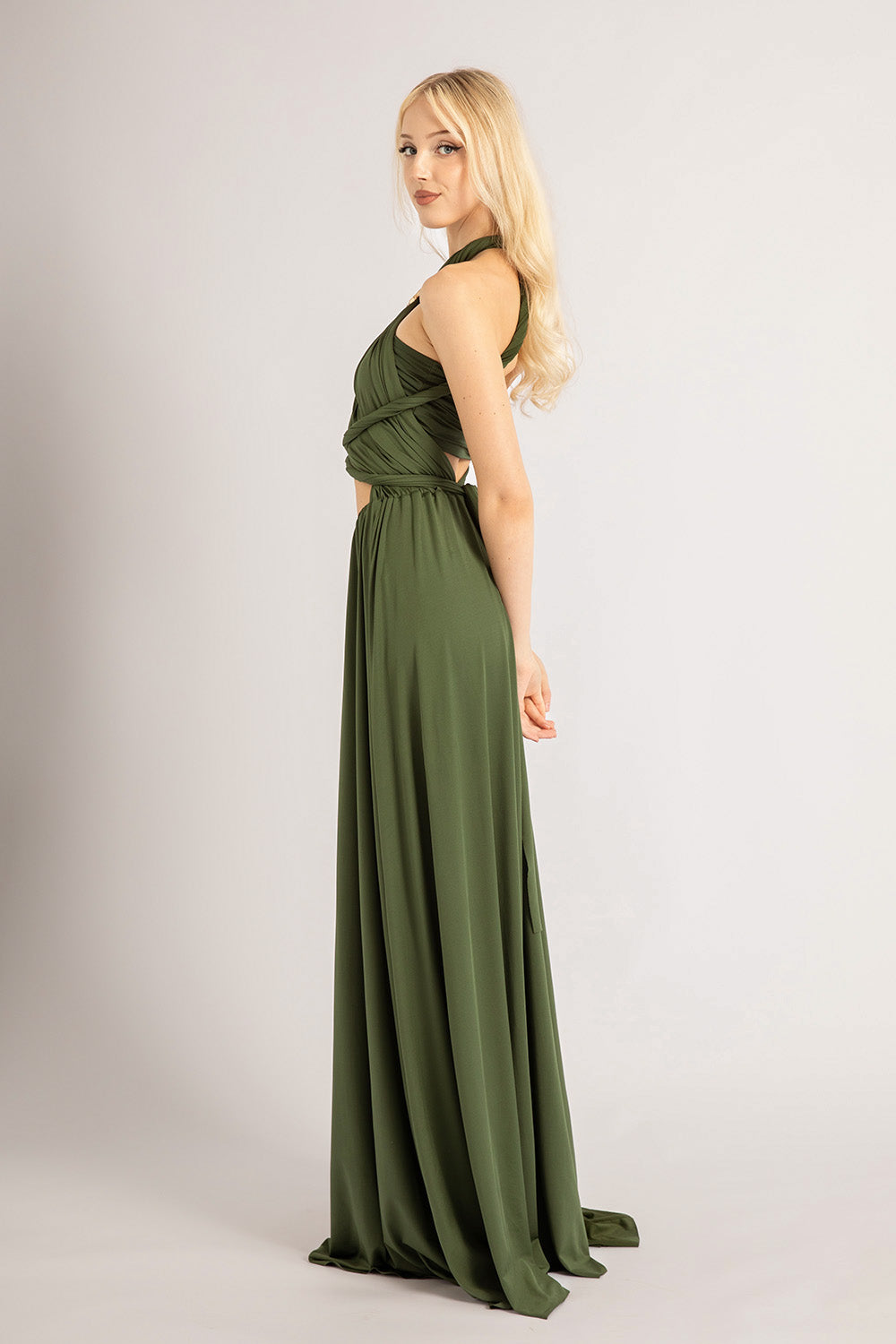 forest green maxi dress uk Dark Green Viscose Rayon Flared Sleeveless Maxi Dress Online FABKU20815 FABANZA UK