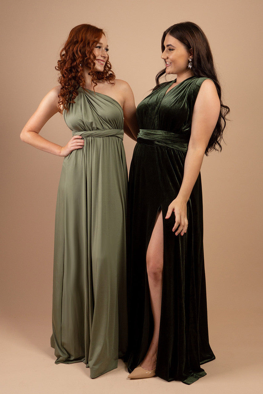 Classic Infinity Dress in Khaki