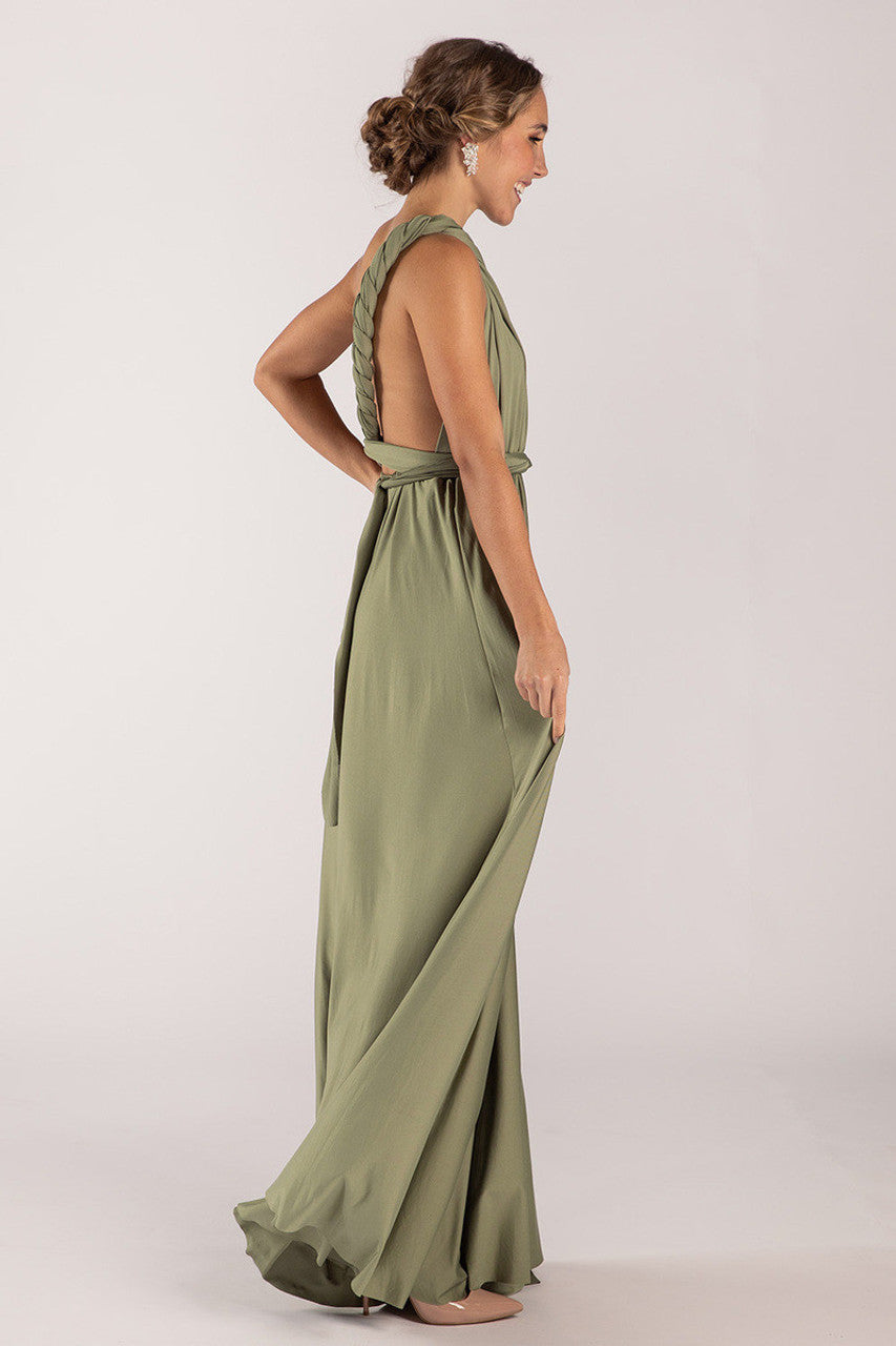Classic Infinity Dress in Khaki