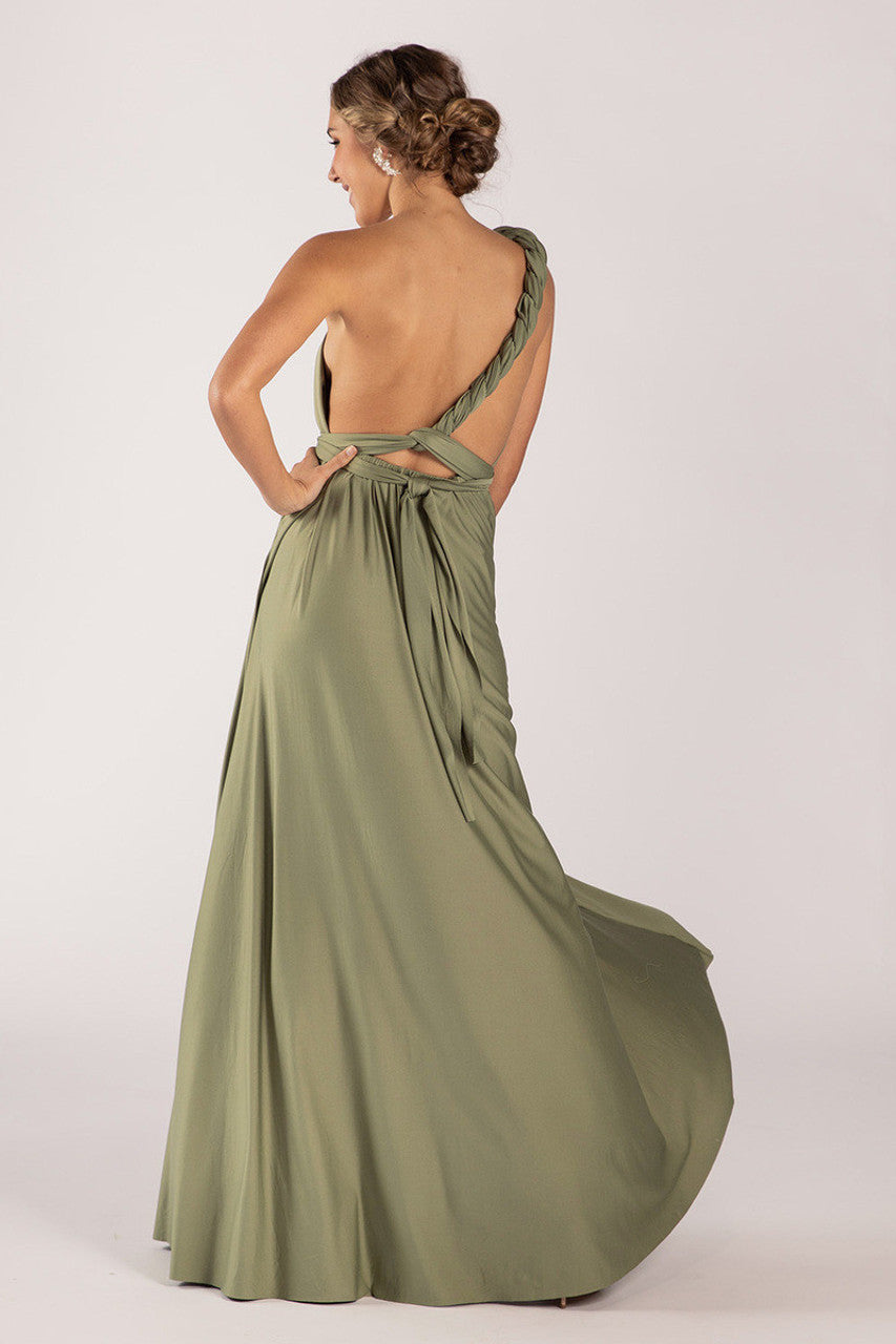 Classic Infinity Dress in Khaki
