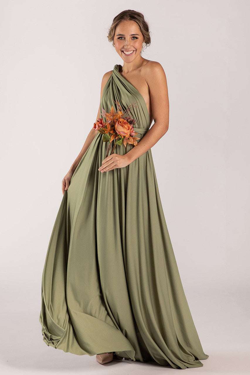 Classic Infinity Dress in Khaki