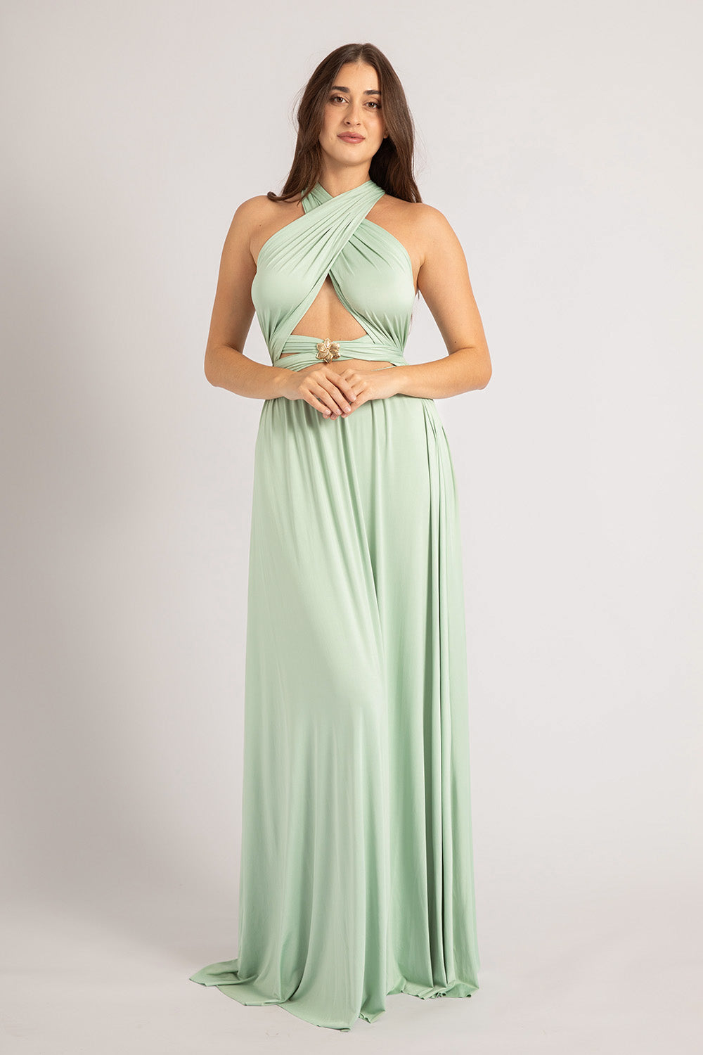 Classic Multiway Infinity Dress in Light Sage