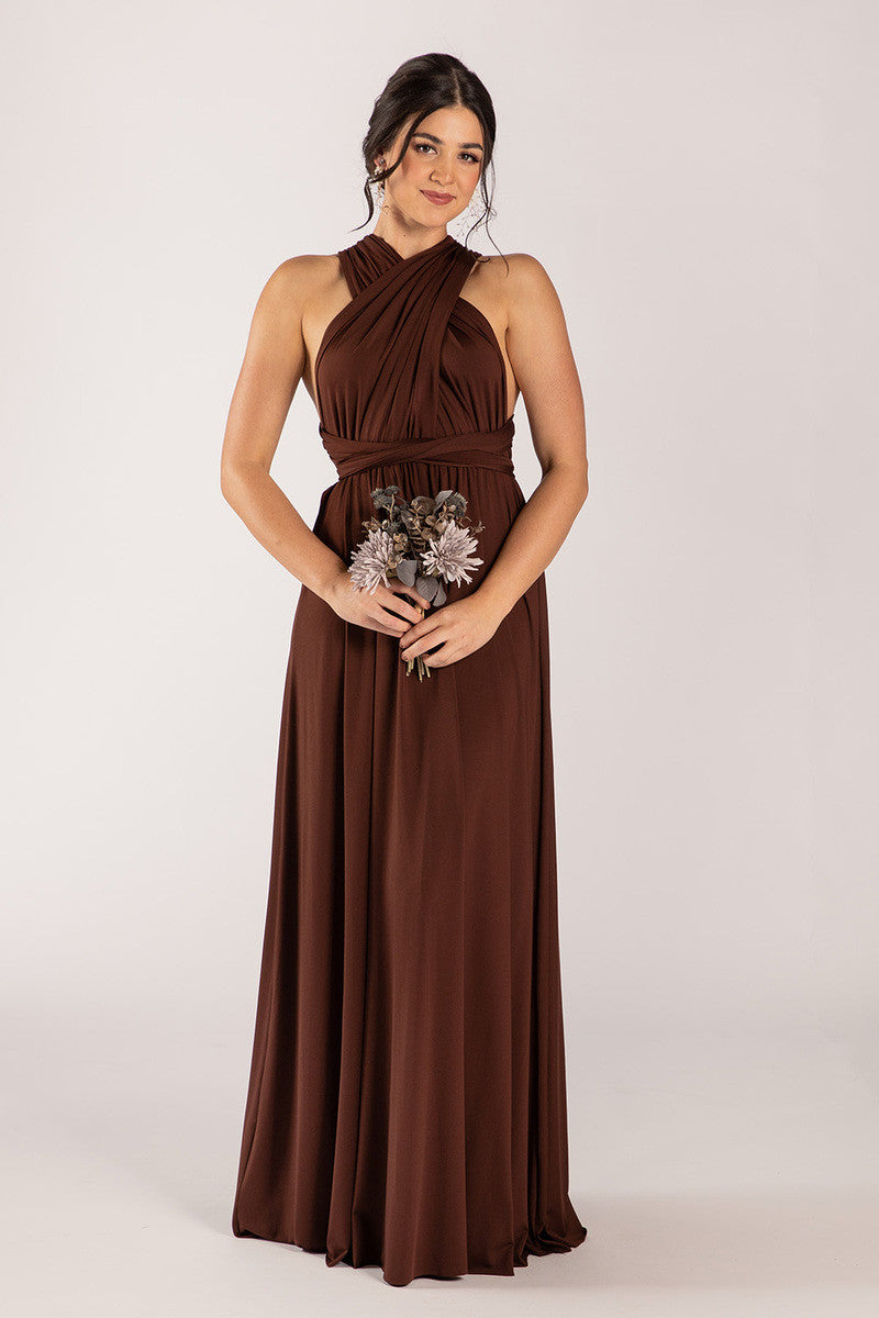 Classic Multiway Infinity Dress in Mahogany - Evening Dresses | ModelChic