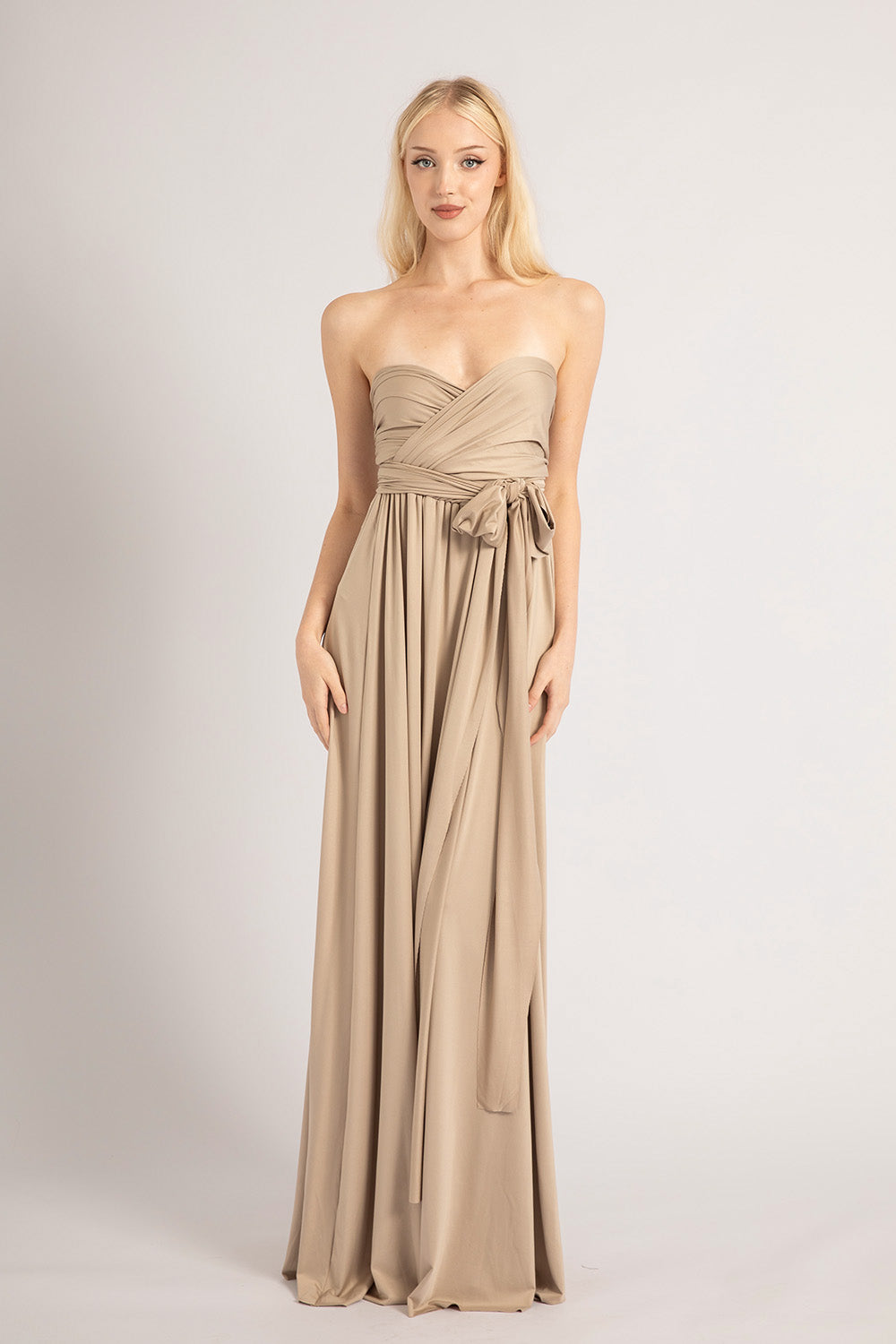 Classic Multiway Infinity Bridesmaid Dress in Mocha For Sale Online